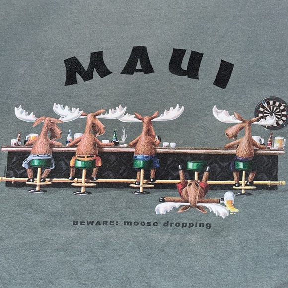 VTG mid 90’s “Maui ..Beware of Moose dropping” - Picture 1 of 11